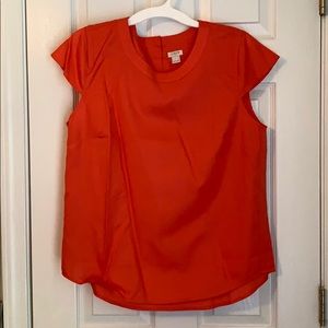 Coral cap sleeve top from J Crew